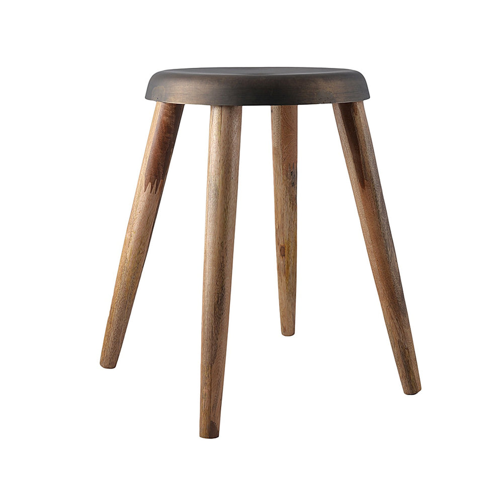 Round Metal & Wood Stool Round Metal & Wood Stool