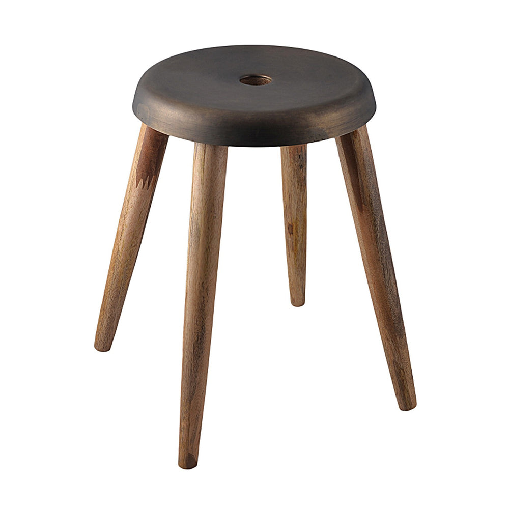 Round Metal & Wood Stool Round Metal & Wood Stool