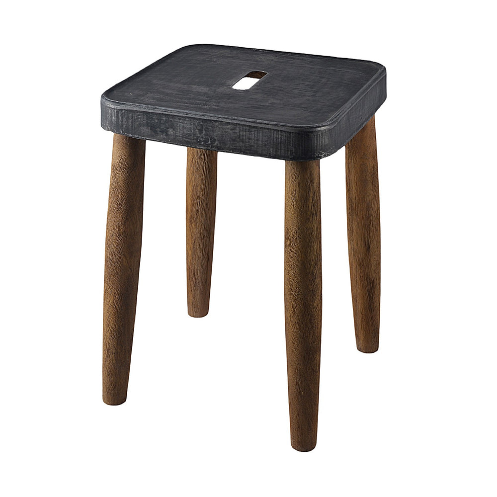Square Stool With Metal Top Square Stool With Metal Top