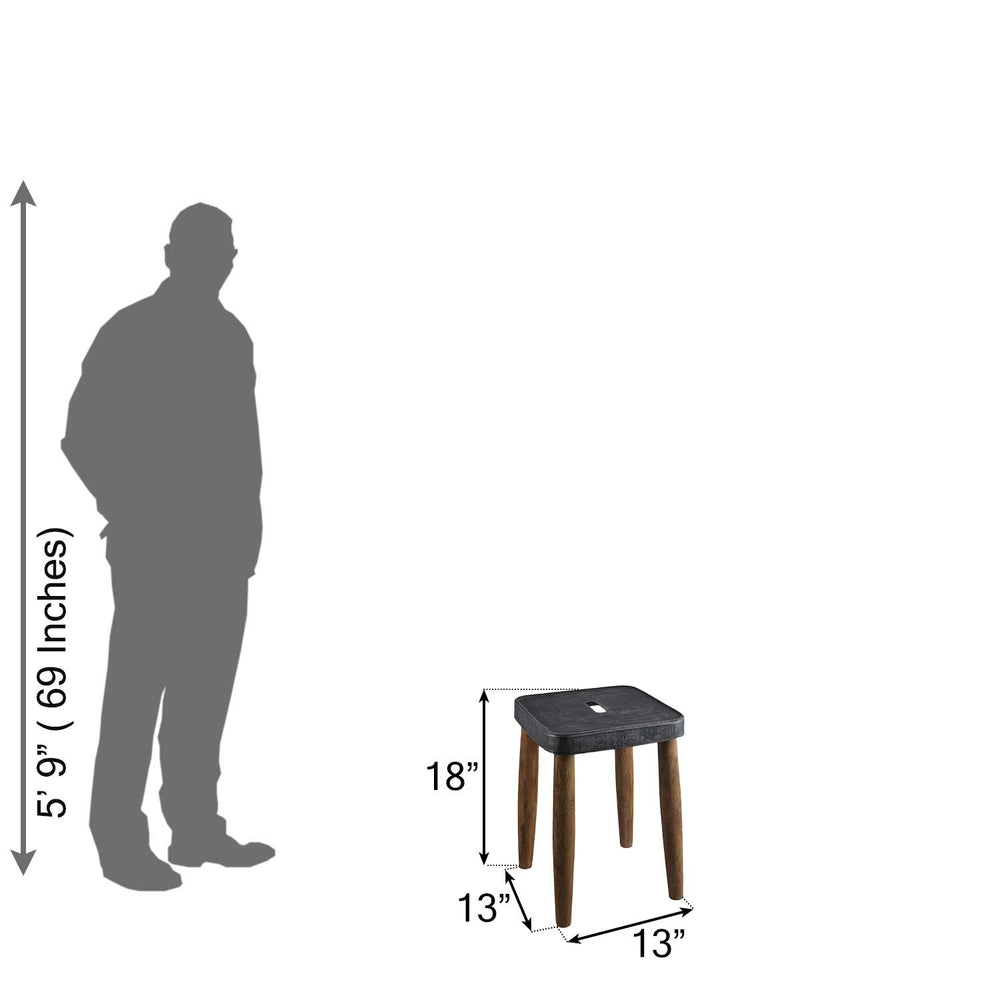 Square Stool With Metal Top Square Stool With Metal Top