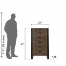 Metal & Wood Chest Of Drawers Metal & Wood Chest Of Drawers