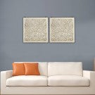 Damask Wall Art: White Damask Wall Art: White