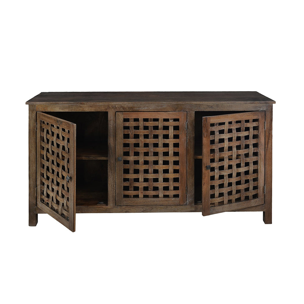 Weaved Wood Storage Cabinet Weaved Wood Storage Cabinet