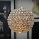 Beaded Crystal Ball With Fairy Lights Beaded Crystal Ball With Fairy Lights