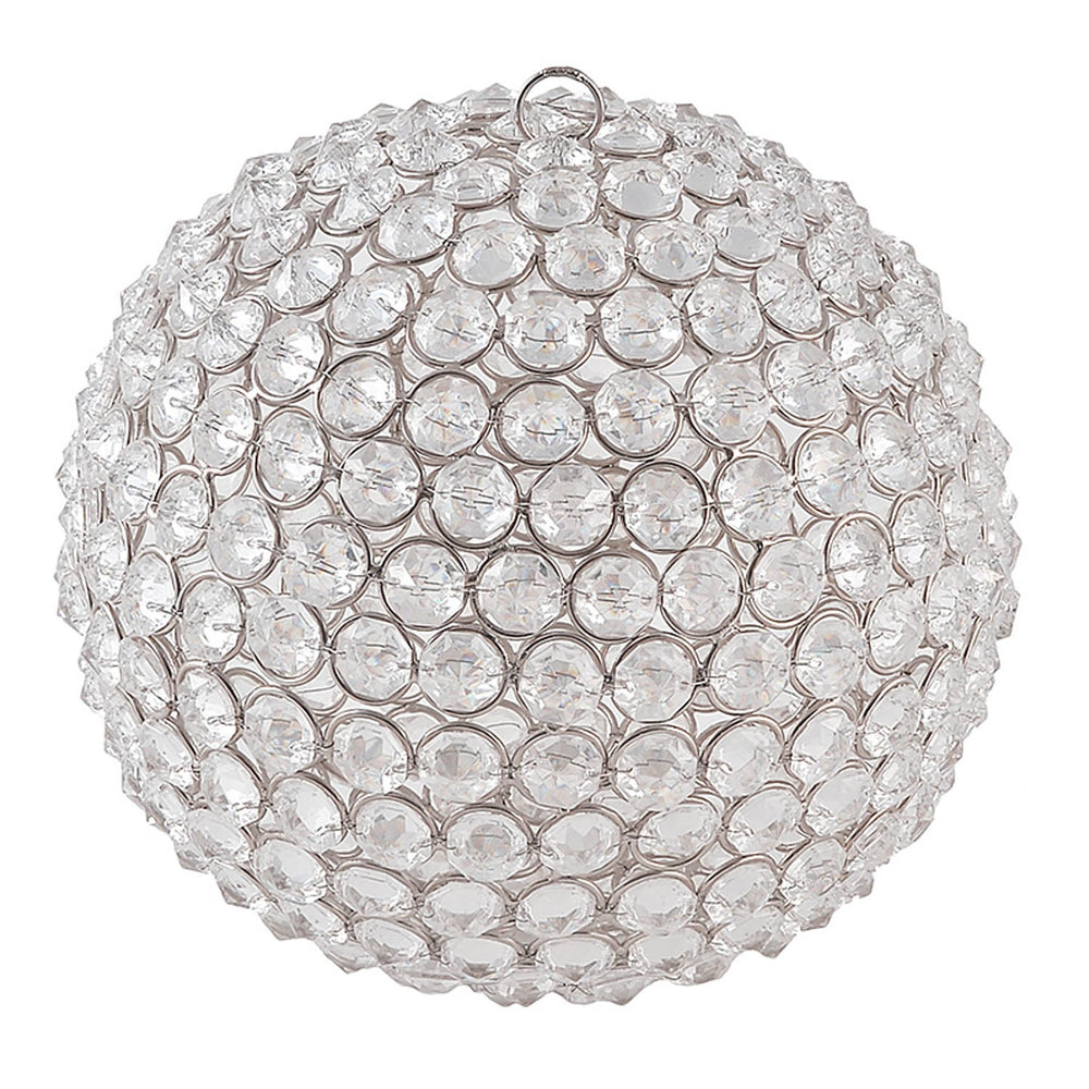 Beaded Crystal Ball With Fairy Lights Beaded Crystal Ball With Fairy Lights