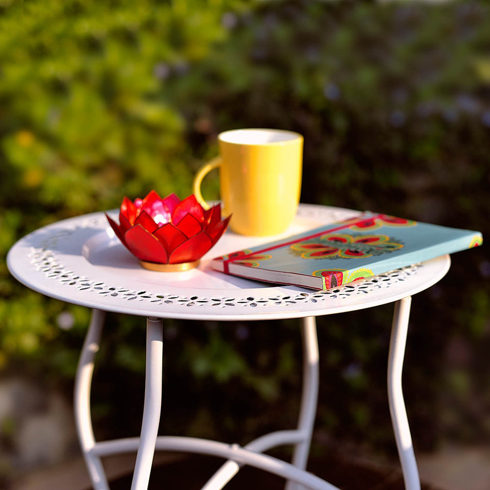Moroccan Table: White Moroccan Table: White