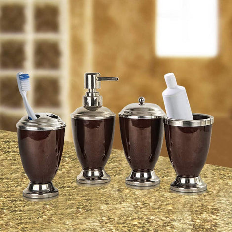 Brown Powder Coated Bathroom Set