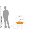 Moroccan Table: Orange Moroccan Table: Orange