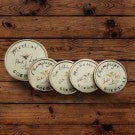 Glasstop Coasters - Set Of 5 Glasstop Coasters - Set Of 5
