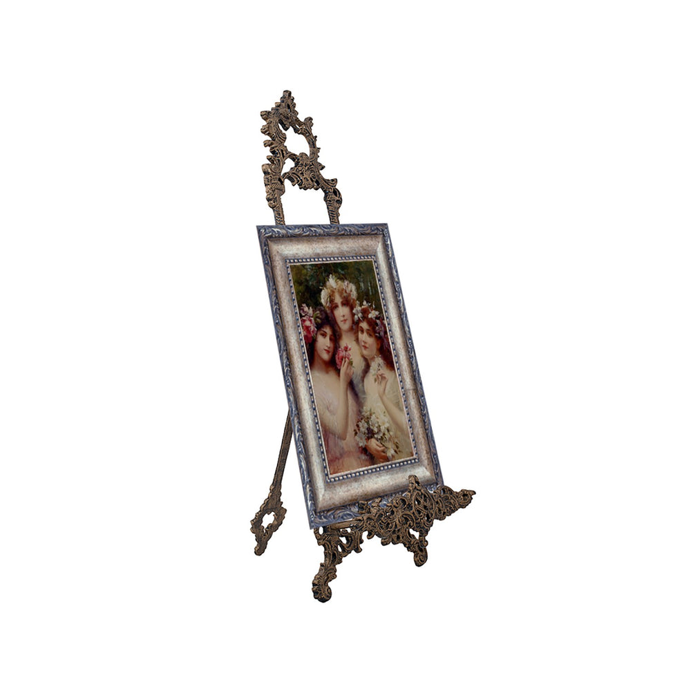 Antique Gold Easel, Large Antique Gold Easel, Large