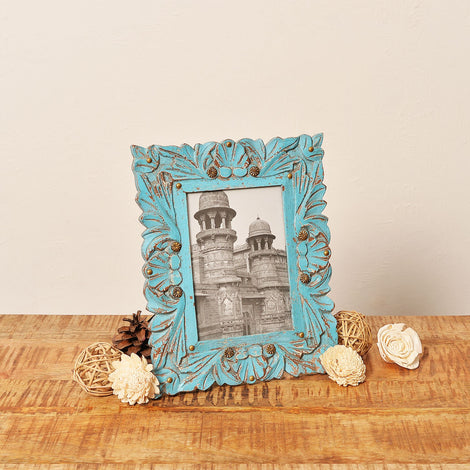 Rustic Blue Photo Frame, 4 X 6