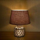Gold Lamp With Jute Decorative Gold Lamp With Jute Decorative