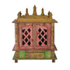 Pink Wooden Temple With Doors And 1 Drawer