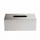 Lacquer Tissue Box: Silver Lacquer Tissue Box: Silver