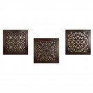 Brown Square Wall Art (Set Of 3) Brown Square Wall Art (Set Of 3)