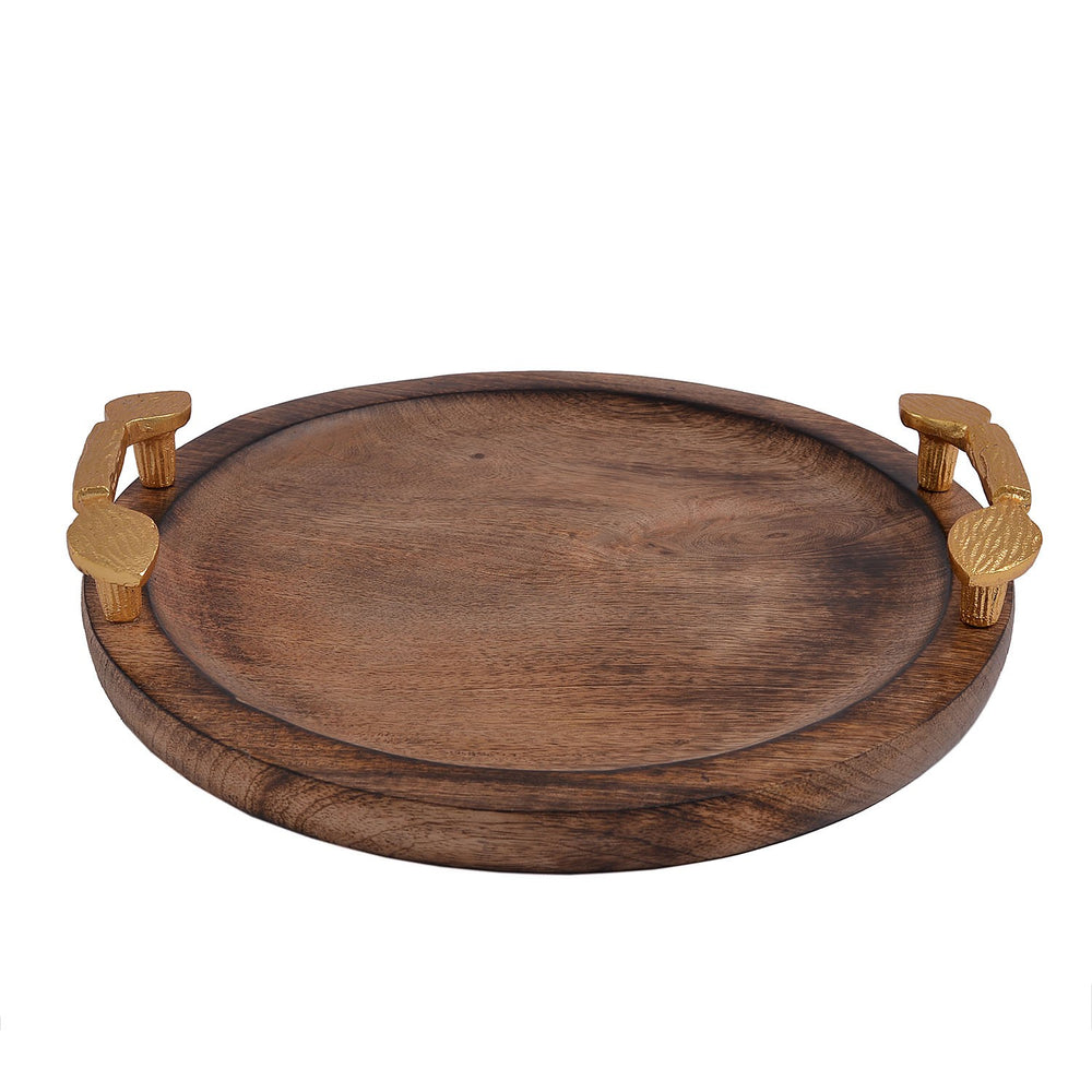 Round Wooden Tray Round Wooden Tray