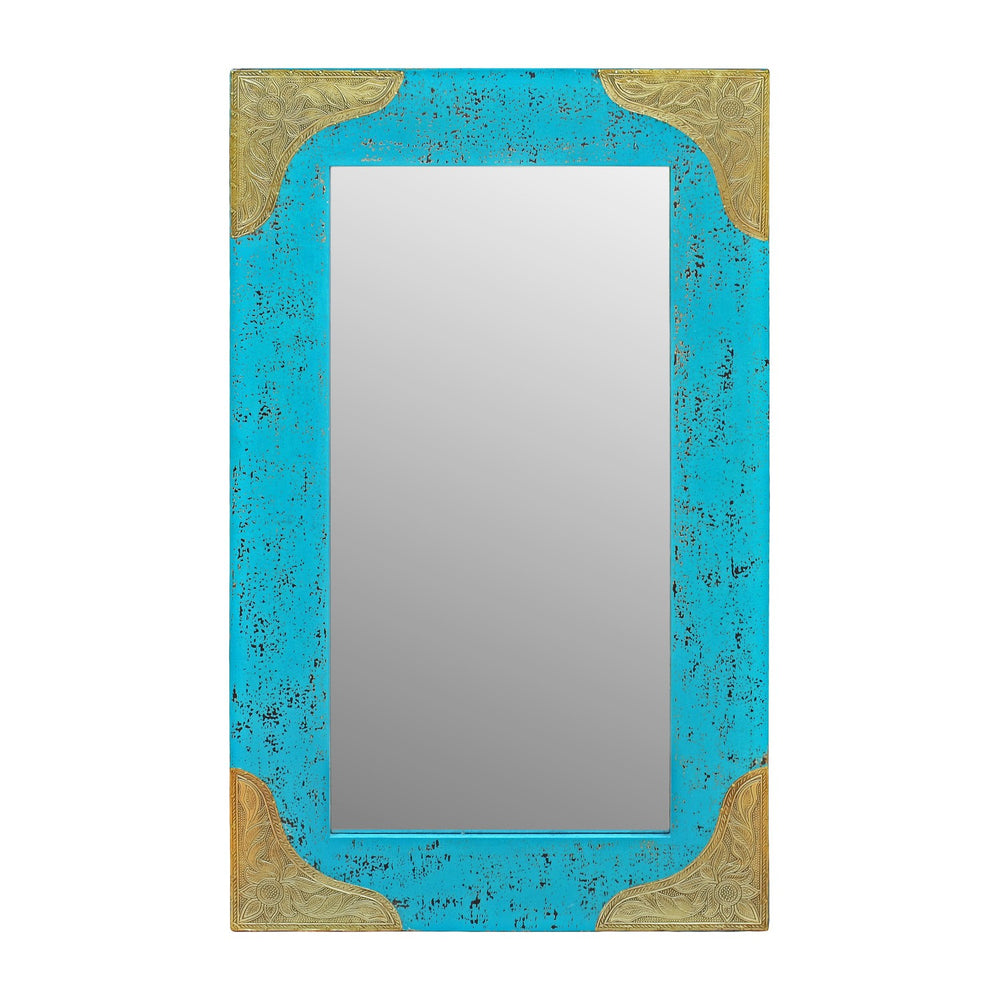 Vintage Aqua Mirror Vintage Aqua Mirror