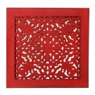 Fretwork Wall Art: Red (Set Of 3) Fretwork Wall Art: Red (Set Of 3)
