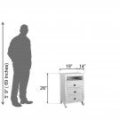 Bedside Table: White Bedside Table: White