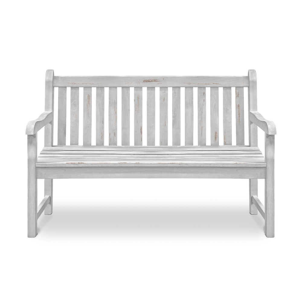 Wooden Bench: Antique White Wooden Bench: Antique White