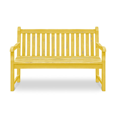 Wooden Bench: Antique Yellow