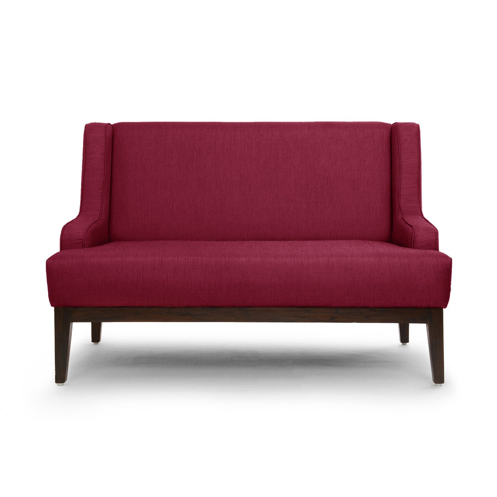 Alexa 2 Seater Sofa: Amarnath Red, Fabric