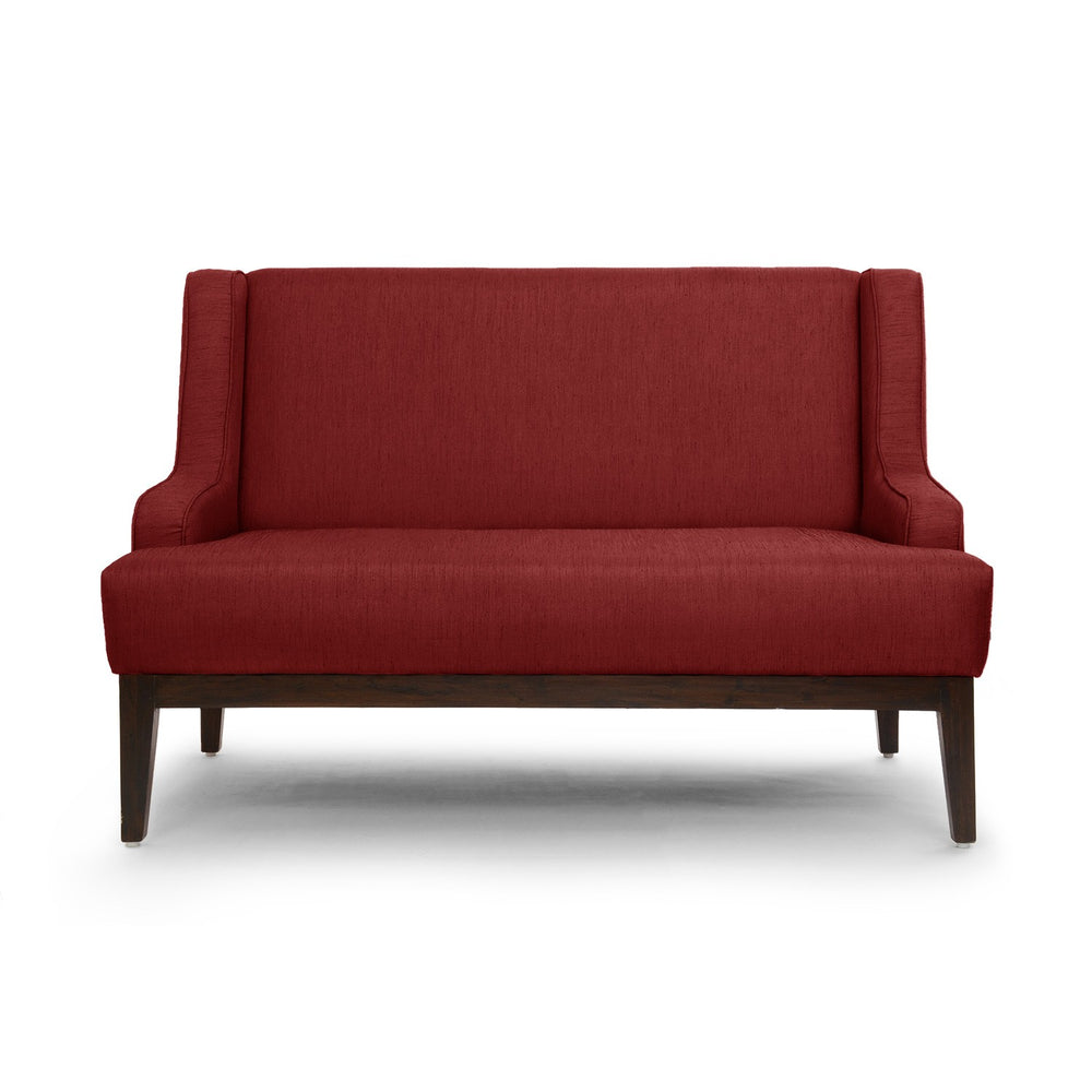 Alexa 2 Seater Sofa: Brick Red, Fabric