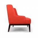 Alexa 2 Seater Sofa: Orange, Fabric