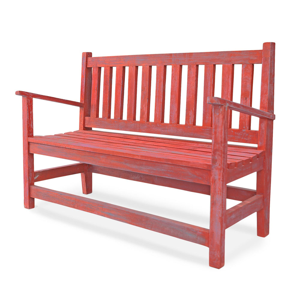 Antique Bench: Red