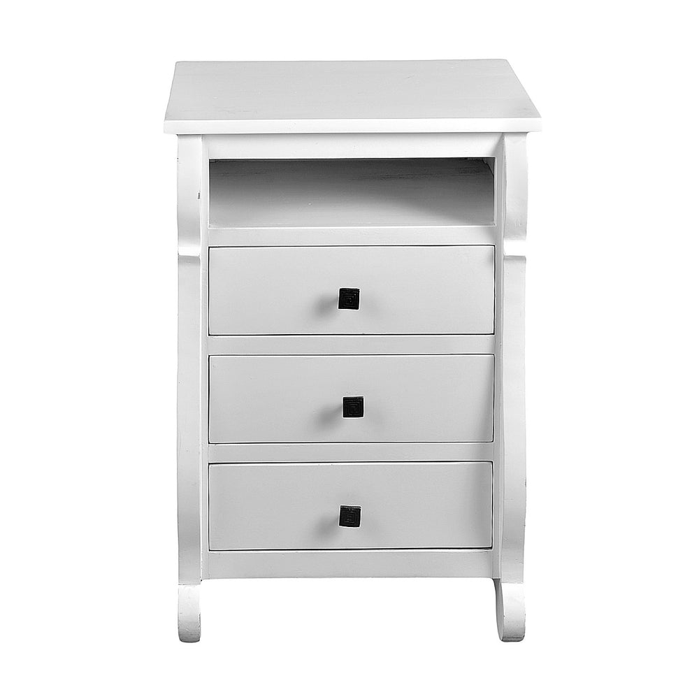 Bedside Table: White