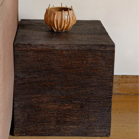 Rustic Mangowood Bedside Table