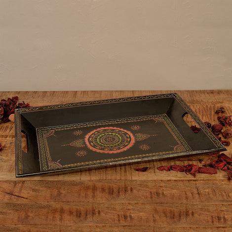 Dark Brown Embossed Tray