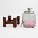 Ringed Glass Dispenser: Pink (4.5 Ltrs)