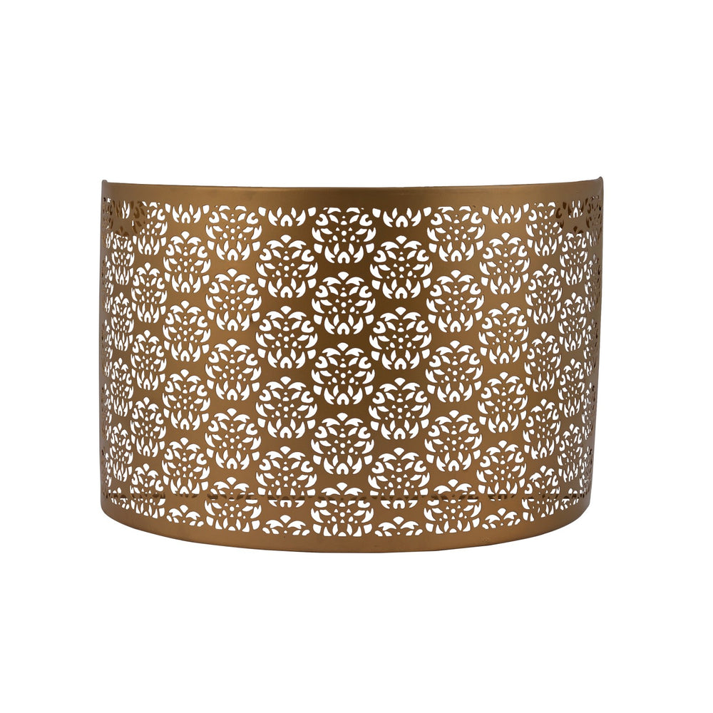 Floral Wall Lamp Shade: Golden