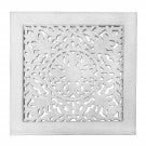 Fretwork Wall Art: White (Set Of 3)