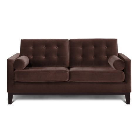 Henrietta Two Seater Sofa: Pecan Brown