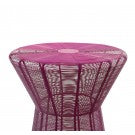 Iron Mesh Table: Pink