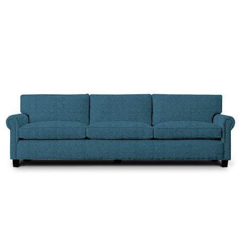 Lawson 3 Seater Sofa: Ocean, Suede