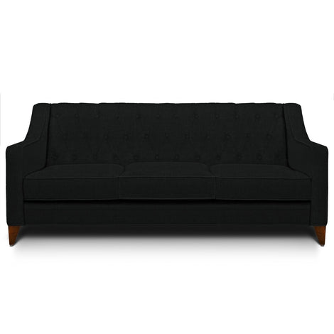 Long Harriet 3 Seater Sofa: Slate, Fabric