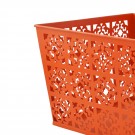 Orange Cutwork Basket