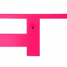 Pink Shelf With Hooks