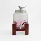 Ringed Glass Dispenser: Pink (4.5 Ltrs)