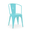 Tolix Wide Back Chair: Light Blue