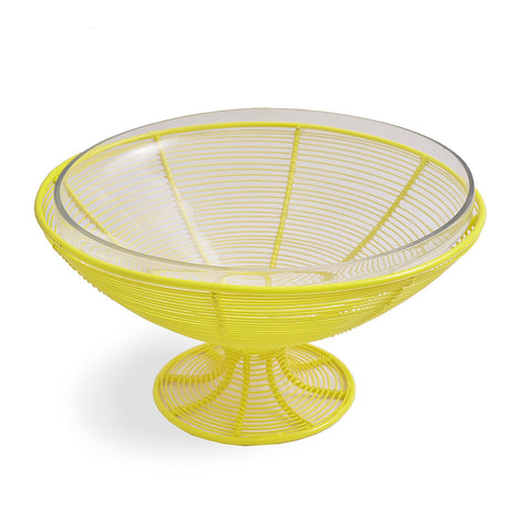 Fruit Bowl With Glass: Yellow