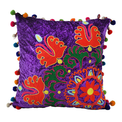 Purple Cushion Cover, 18"