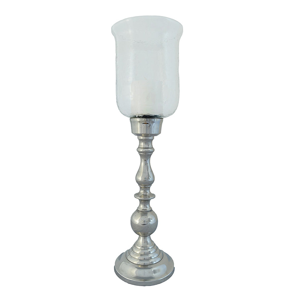 Clear Glass Bubble Candle Stand
