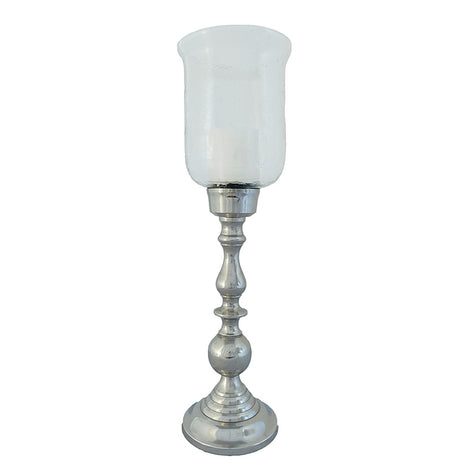 Clear Glass Bubble Candle Stand