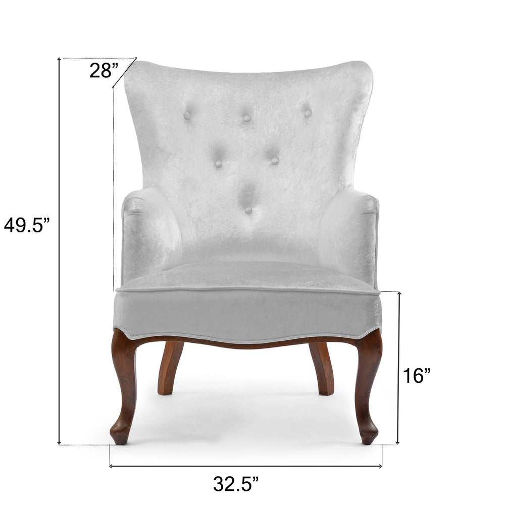 White Wingback Armchair