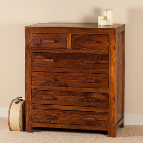 Sheesham Chest Of 6 Drawers