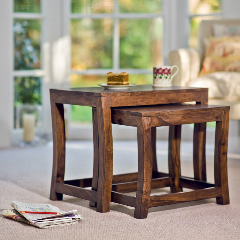 Wooden Nesting Table (Set Of 2)
